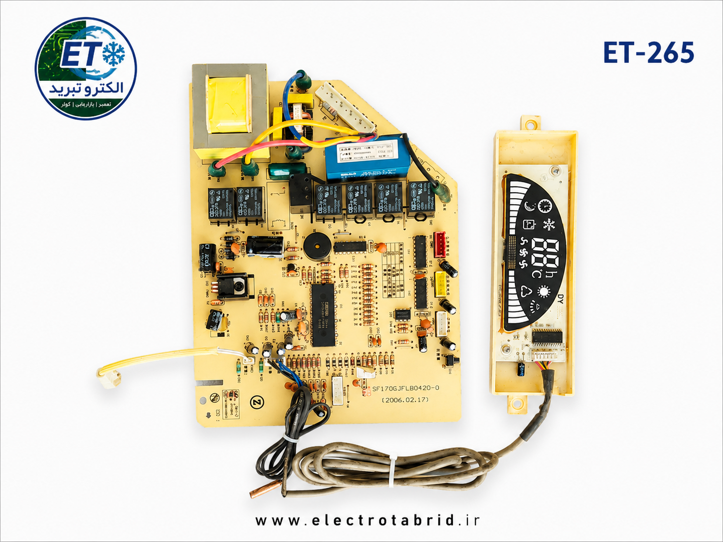 برد پنل کولر گازی اسپلیت جنرال مدل GF267eZ015-B استوک